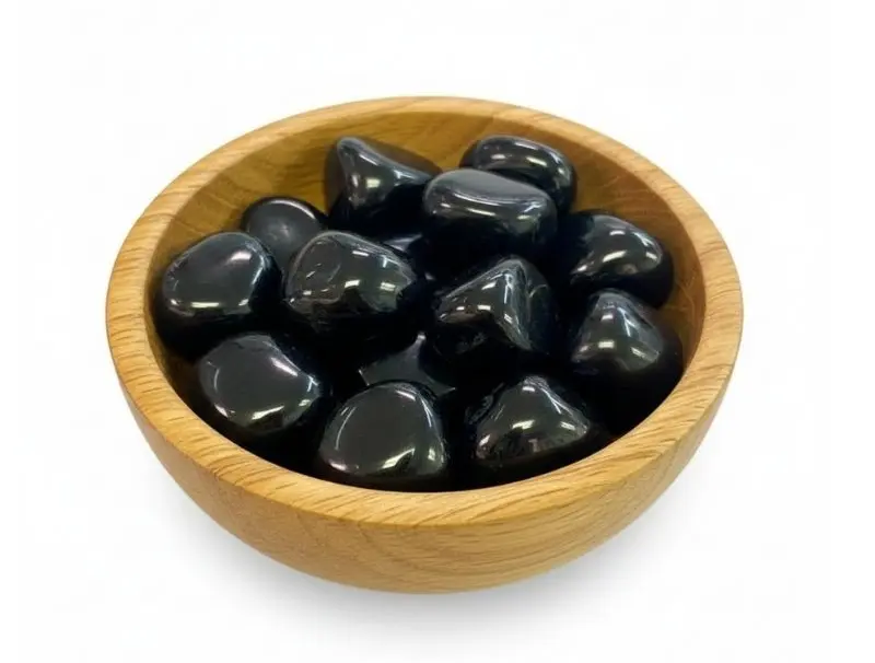 Jet Tumbled Stone        