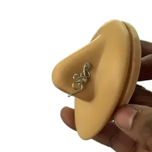 PRINCESS NoseCuff Non-Piercing Nose Clip Jewelry Silver & Gold Coated Tarnish Resistant Nose Ring Elegant Simple Design Durable Versatile Easy to Wear