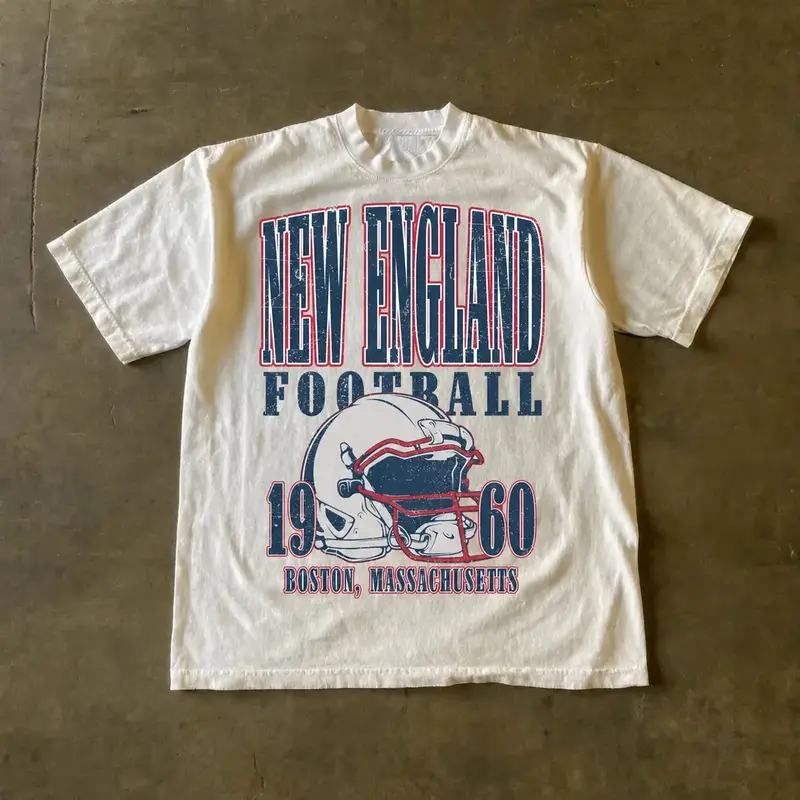 New England Football Vintage Style T-Shirt,The Pats Shirt, Vintage New England Fan Gift Crewneck, Patriots Shirt