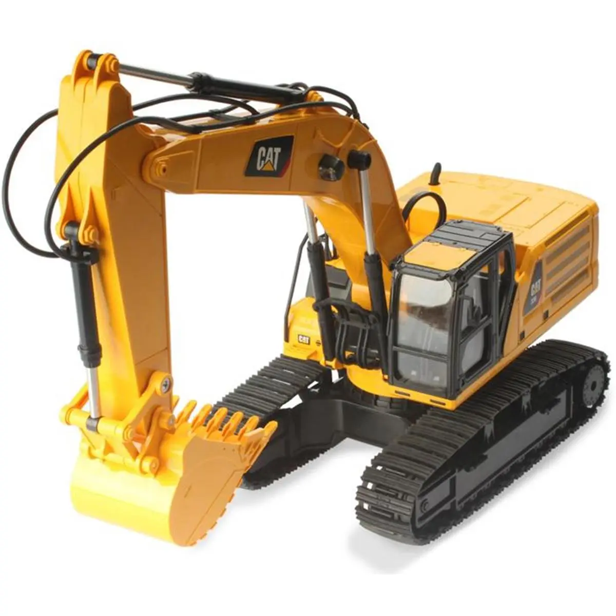 212 MAIN Diecast CAT 336 Excavator Construction Small Animal Toy - 1-24 Scale Remote Controlled, 700 mAh, Light Sounds, Auto Demo Functions, Individual RC Movements