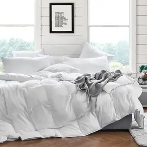 Snorze Cloud Comforter Set - Coma Inducer Oversized Bedding in White