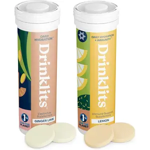 Ginger-Lime Daily Hydration & Lemon Daily Immune Support (2) Tube Combo Pack