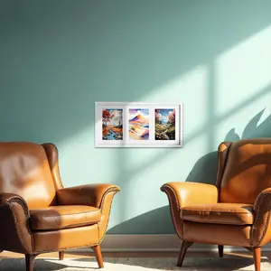 Modern Minimalist Photo Frame, Wall Mounted Photo Frame, Home Decor for Living Room, Bedroom, Study Room, Dining Room, Exhibition Display