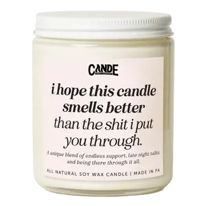 I Hope This Candle Smells Better Than the Shit I Put You Through Candle
