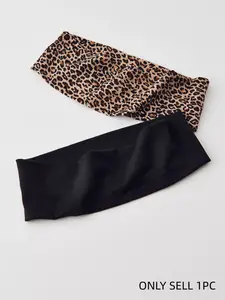 Women's Fashion Leopard Print Hairbands, Yoga Sports Headbands, Gym Wrap Headband, Daily Use, Pack of 2, Stylish and Comfortable, Elastic Headbands