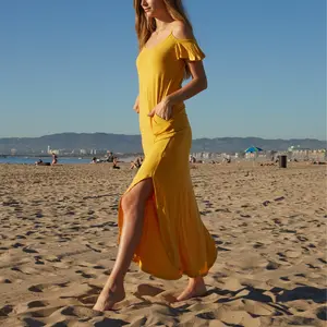 White Mark Women's Cold Shoulder Maxi Dress Extended Sizes Casual Beach Womenswear