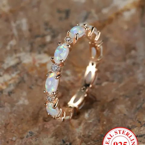 S925 Sterling Silver Oval Shaped Moissanite Decor Ring, Fashion Accessories for Women & Girls, Trendy All-match & Exquisite Jewelry for Birthday Gift, Moissanite Rings, Elegant Ring, Beautiful Rings