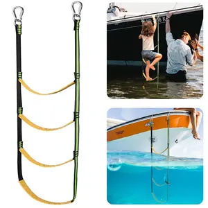 New inflatable boat launching ladder folding hanging ladder, convenient mobile multi-functional step side ladder for kayak boarding