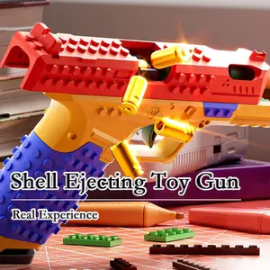 Tactical DIY Collectible Kits with Transparent Bracket Projectiles Cartridge Cases & Building Blocks Pack for Multiplayer Strategy Games Outdoor Team Activities and Holiday Gifts