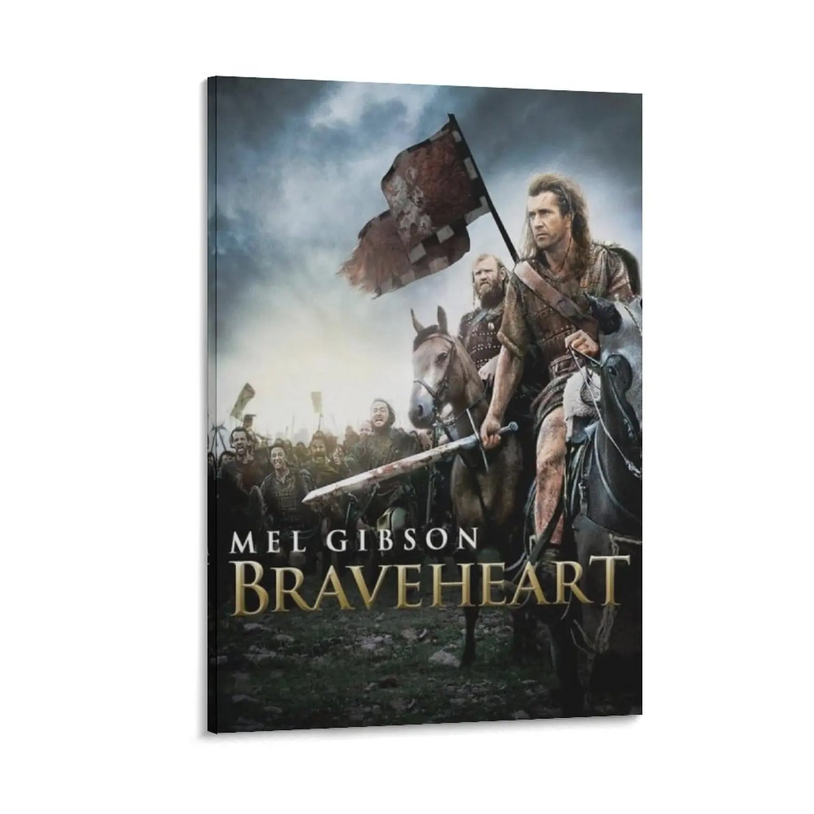 Braveheart Movie Artistic Canvas Print Poster - Multi-Size New Condition Printed Image, Home Decor for Bedroom, Bar, Room Decor Gift as the Image Shows (Home Supplies), Customizable, Garden, No, Office