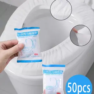 Disposable Toilet Seat Cover, Toilet Seat Protector, Portable Non-Woven Fabric, Waterproof Hygienic Travel Toilet Pad, Back-To-School Daily Use