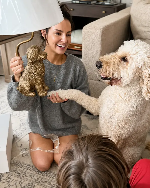 Animal Lamp, Choose Your Style, Dog Fox Peacock Rechargeable Table Lamp