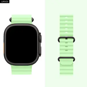 URVOI Sporty Ocean Band for Apple Watch Ultra 3 2 1 Series 11 10 9 8 7 6 SE, Soft Silicone Comfortable adjustable loop Wristband, Smart Watch Straps, Durable & Stylish Design, Smart Watch Accessories