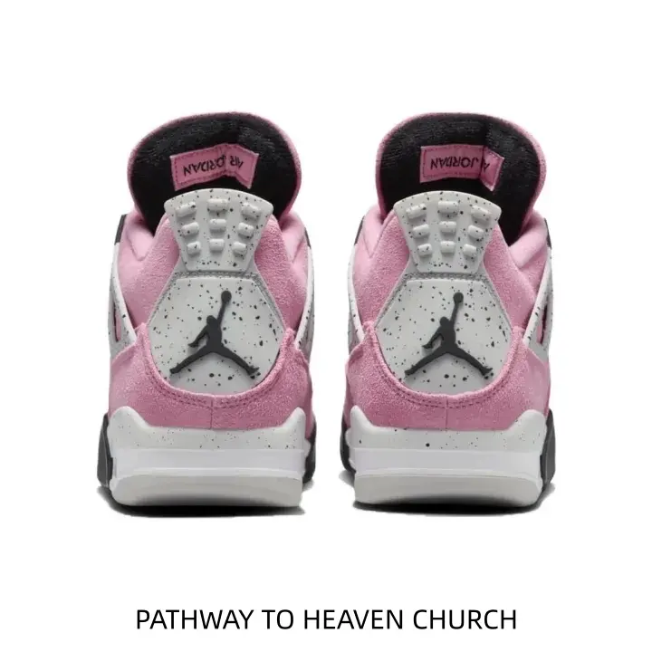Unisex Light Pink Mid Cut Sports Sneakers, Soft Suede Upper With White Gray Contrast Details, Ventilated Mesh Structure, Comfort Cushioned Insole, Trendy Daily Walking Street Basketball Shoes 3.