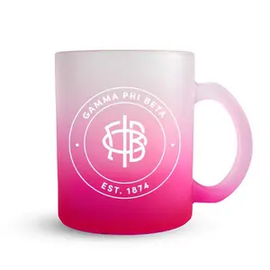 Gamma Phi Beta Mug - Ombre Glass