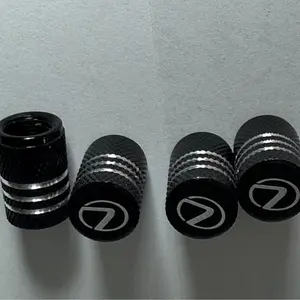 4x Lexus Tire Valve Stem Caps For Car Truck Universal Fitting Black