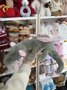 Jellycat Malachy Dragon - Stunning Toys Green Pink Plush Dragon Tale World, Tags 2025,Soft Bedside Sofa Pillows Stuffed Animal Plushie Doll Toys Room Decoration Gift for Kids Children, Gift Birthday, Size 28cm