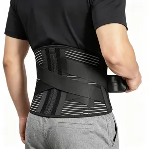 Breathable Lumbar Support Belt, Adjustable Compression Waist Brace, Weight Lifting Work Back Support Belt for Gym Lifting, Office Sitting & Daily Heavy Work