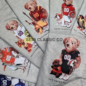 College Football Graphic Sweatshirt Pullover Vintage Varsity Sport Crewneck 91P
