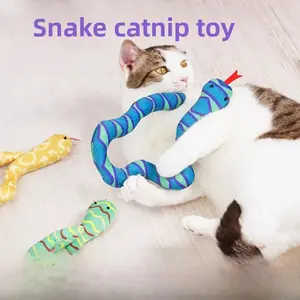 Juguete para gatos con forma de serpiente, de menta, resistente al desgaste, ideal para la hora de comer y jugar.