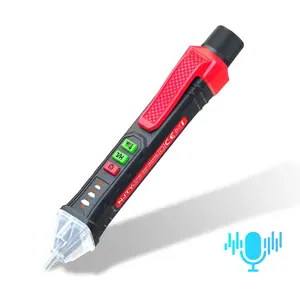 T02B T03B English Voice Non-contact Voltage Tester for Electricians, Measures 12-1000v Ac Voltage, Electricity Tester Pen, Circuit Breaker Finder, Ideal for Electrical Work, Voltage Check Tool, AAA Battery Required