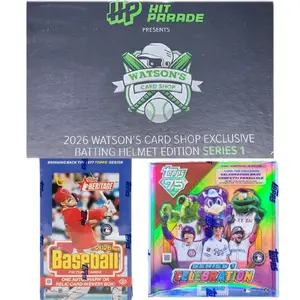 Break#599 (PYT). Three (3) sealed Hit Parade & Topps baseball boxes(see description/pictures for more information). Sports Trading Card Box And Memorabilia Helmet Mixer Break.