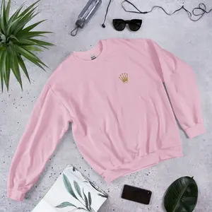 Luxury Unisex Sweatshirt Swiss luxury timepiece, precision engineering, iconic crown emblem, oyster-style case, perpetual automatic movement, superlative  Classic Fabric Knit