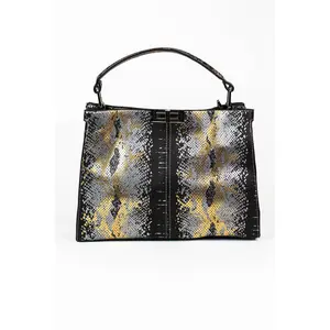 Snakeskin Purse w/ Silver Hardware