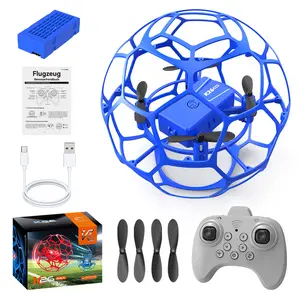 K26 MAX Soccer Ball Style Mini RC Drone, Safe Flying Toy with 360° Roll, Protective Cage for Game Day Fun drone fpv drone  combo GiftsGuide