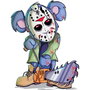 IllCurrency Halloween 2018 Collection Tan T-Shirt (Teddy Chainsaw)