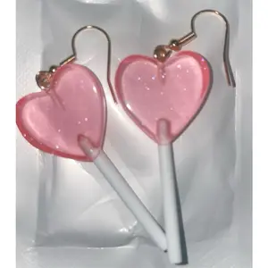 Heart Shaped Lollipop Earrings