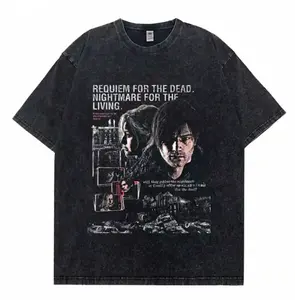 Retro Resident Evil 9 "Requiem" Video Game Aesthetic Graphic Print Washed Tee