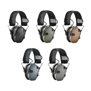 [Without Walker's Razor Logo] Patriot Series Electronic Hunting Noise Reduction Pickup Hearing Protection Hunting Earmuffs for Competition Hunting Work Sports Special Electronic Noise Reduction Earphones Adjustable Head mounted Headphones