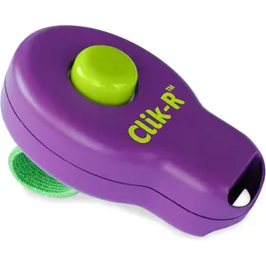 Clik-R Dog Training Clicker – Positive Reinforcement Tool for Dogs of All Ages, Includes Training Guide – Purple