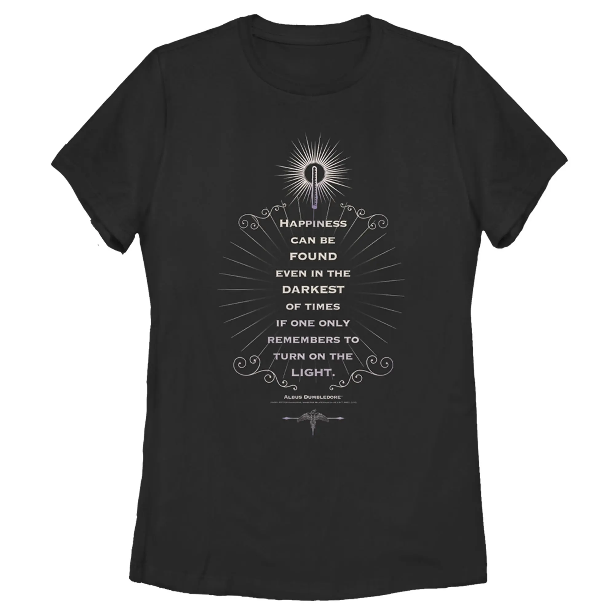 Women's Harry Potter Dumbledore Happiness Quote T-Shirt