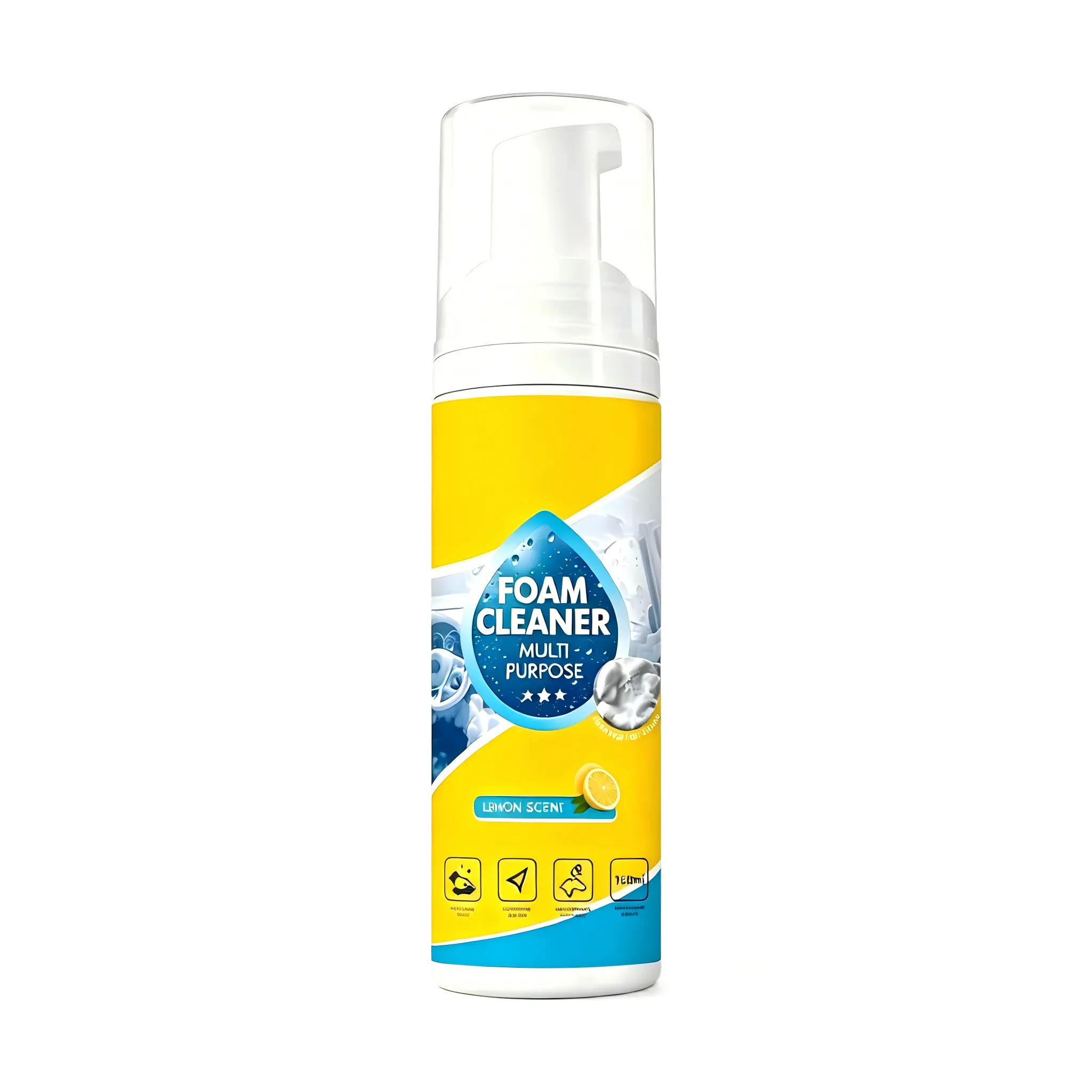 4-in-1 Multi-Enzyme Foam Cleaner, New Foam No-Rinse Cleaner, All-Purpose Deep Cleaning Spray for Car Interior, Kitchen Grease, Bathroom Tiles, Sofa Upholstery