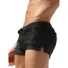 VRYXAL Men's Quick-Dry Elastane Swim Shorts - Drawstring Waistband, Adjustable Straps, Zipper Pockets, Navy Blue for Beach, Pool Swimming
