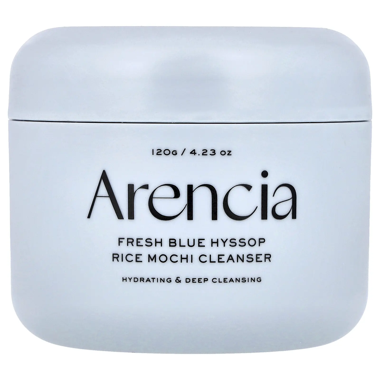 Arencia Fresh Blue Hyssop Rice Mochi Cleanser, 4.23 oz (120 g)