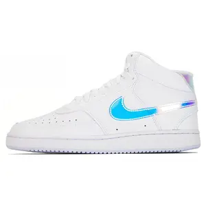 Nike Court Vision Mid Women's Fashion Sneakers in White Verifiable, with credentials and supporting global authentication