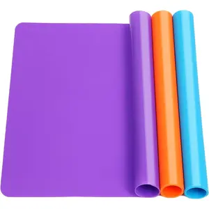 3 Pack  Mats for Crafts,  Playdough Mat,A3 Size  Sheet, Liquid,   Casting Molds Mat,15.7 "x11.8" Nonstick & Nonslip Heat-Resistant Table Protector by