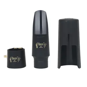 Iirn Alto Saxophone Mouthpiece Set, Includes Mouthpiece, Cap, and Pouch, Compact Size 2.2*8.9 Cm, Essential Saxophone Accessories