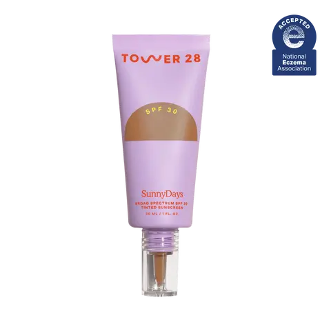 Tower 28 SunnyDays SPF 30 Tinted Sunscreen + Foundation - For Sensitive Skin - Mineral Sunscreen, Broad Spectrum UVA/UVB Sun Protection
