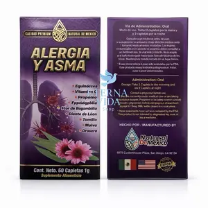 Natural De Mexico Antioxidants Alergia Y Asma 60 Caplets 1g Supplement Oral Dosage For Allergies And Asthma