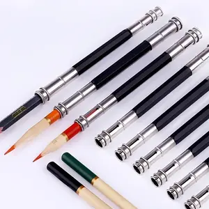 10pcs Adjustable Metal Pencil Extender, Suitable for Artists to Use, Suitable for Schools, Offices, Sketching, Art, Writing