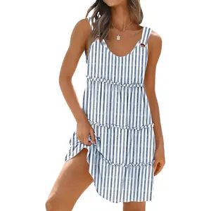 Sundresses for Women 2026 Vacation Swimsuit Cover Ups Boho Floral Beach Dress T-Shirts Tank Dresses