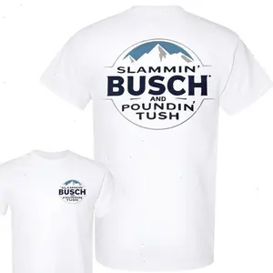 Slammin Busch And Poundin Tush T-Shirt, Funny Busch Light Shirt, Trending Shirt, Unisex T-shirt Classic Menswear