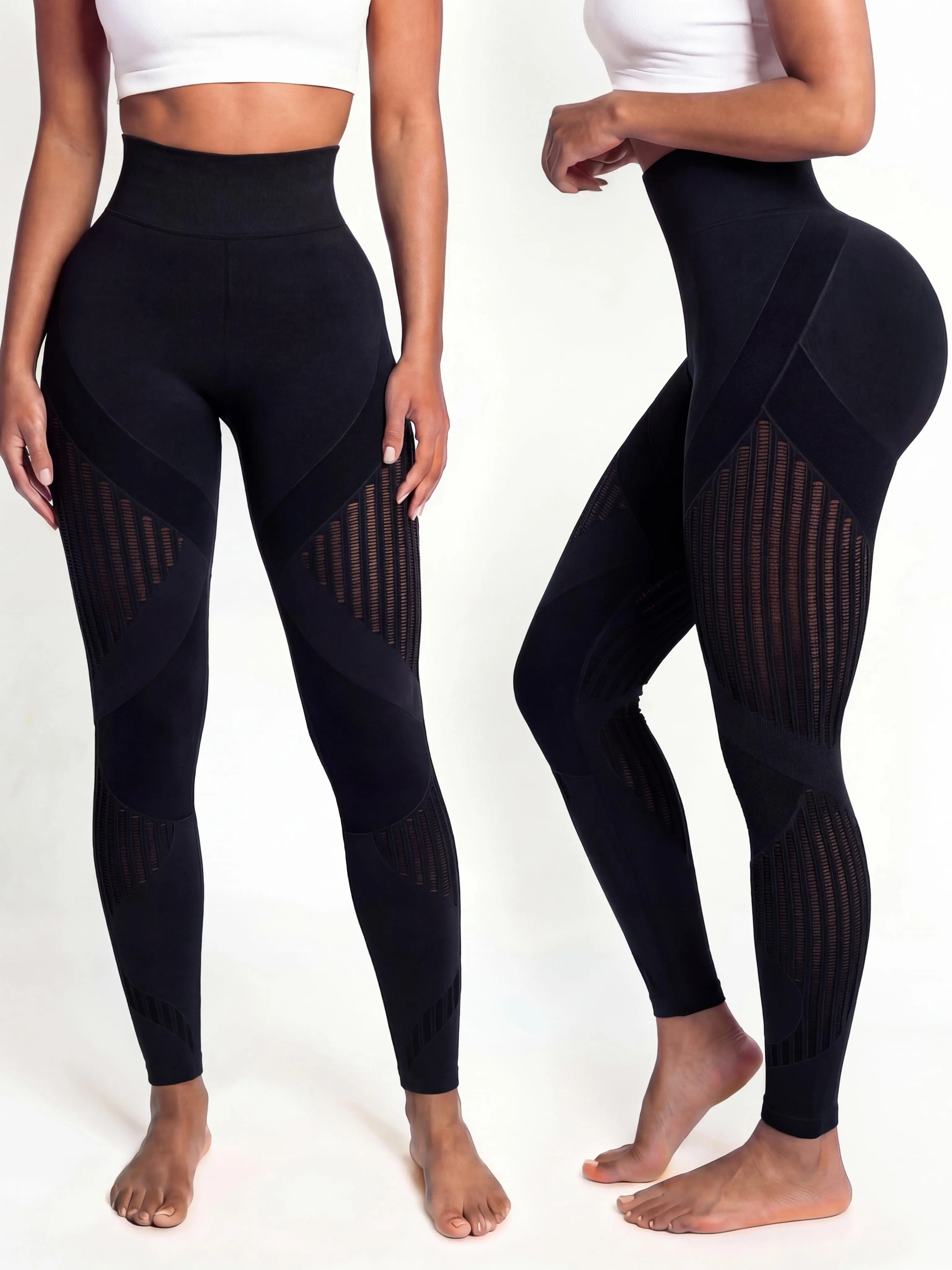 Ultra Sculpt High Waisted Yoga Pants GF004, Tummy Control Quick Dry Training Leggings