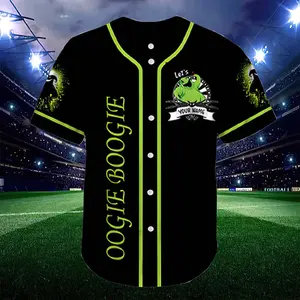 Oogie Boogie Halloween Baseball Jersey Baseball Jersey Shirt Summer Shirt Gift For Him Gift For Her Father Gift Mother