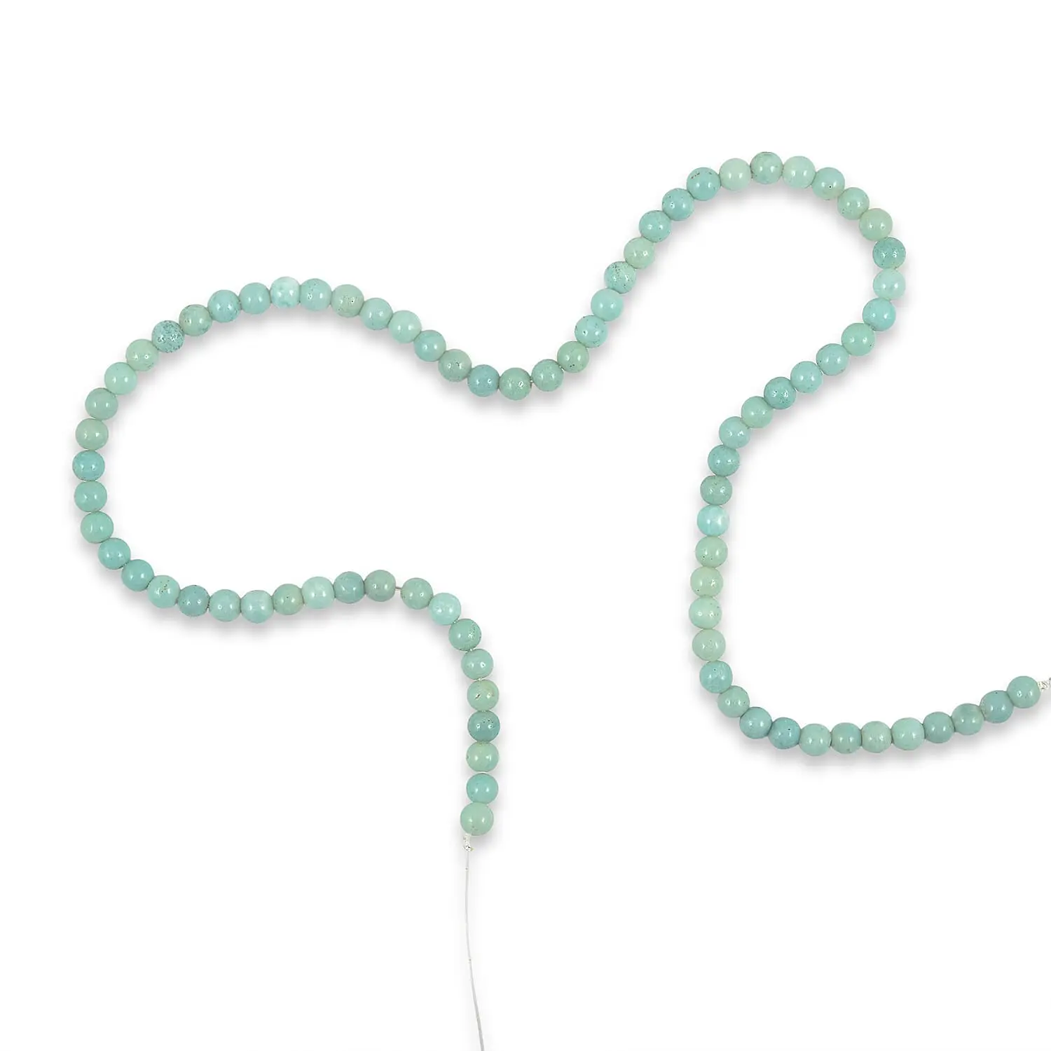 Amazonite Beaded Strand Necklace (16 Inches) 77.80 ctw