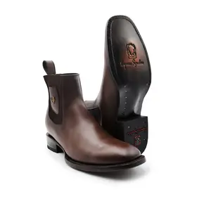 2703150 - Men's Vaquero Signature Chelsea Diamond Ankle Toe Boots (Flor Entera Cafe Difuminado)